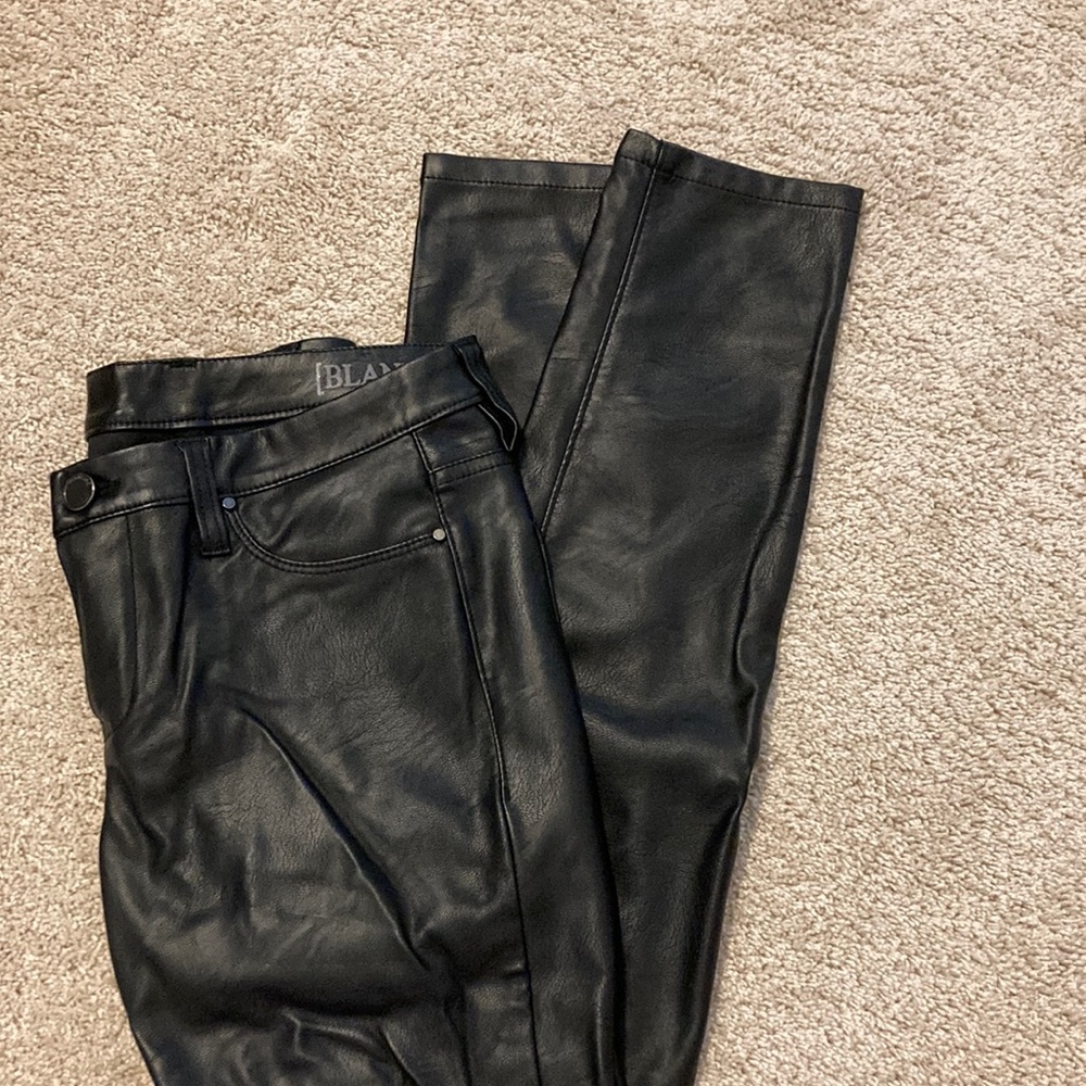 Black Pleather Skinny Pants